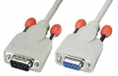 0,5m RS232 Cable cable de señal Gris - Imagen 1