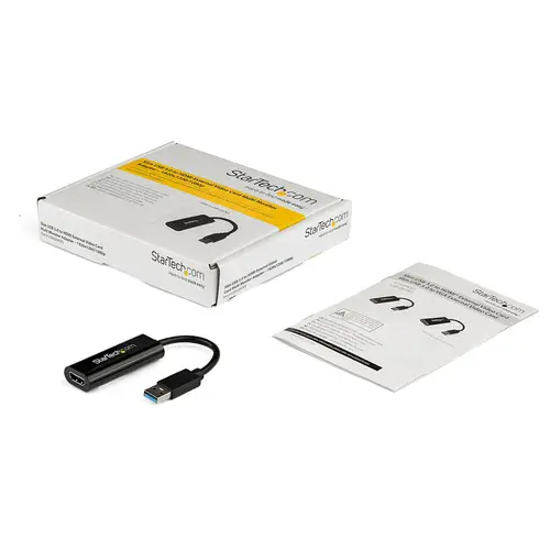 Adaptador USB 3.0 a HDMI - 1080p (1920x1200) - Adaptador Conversor Compacto de USB-A a HDMI para Monitor - Adaptador Gráfico Externo de Vídeo - Negro - para Windows Solamente - Imagen 4