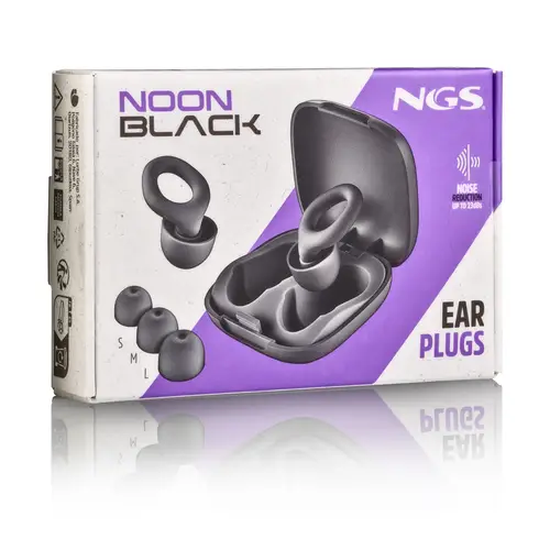 NOON BLACK Tapón para oídos reutilizable Negro - Imagen 13