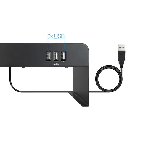 TQMR0124 soporte para monitor Independiente Negro - Imagen 3