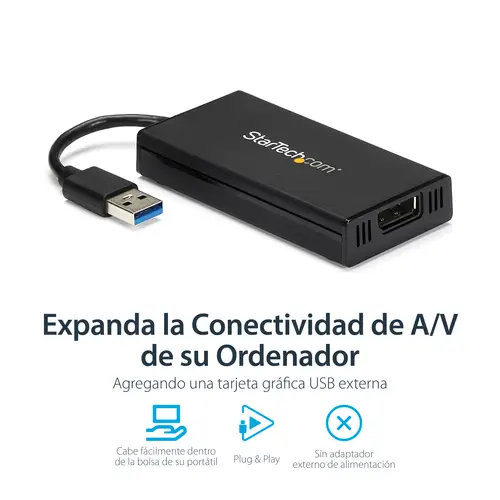 Adaptador USB 3.0 a DisplayPort 4K Ultra HD - Certificado por DisplayLink - Convertidor de Vídeo con Tarjeta Gráfica Externa - Mac y Windows - Imagen 8