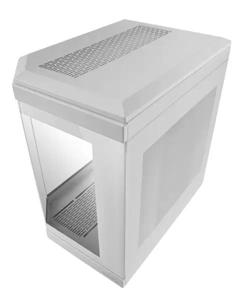 MC-3T, Caja Gaming Custom ATX, Triple Ventana Cristal Templado Continuo, Soporte Refrigeración Líquida Completo, Cámara Dual Lateral, 3x Slots PCI Verticales, USB-C y USB 3.0, Azul