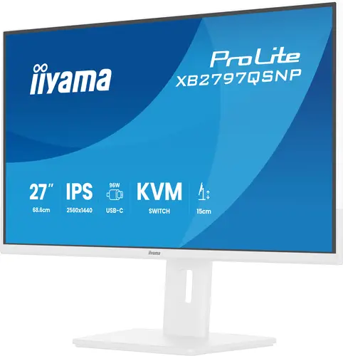 ProLite XB2797QSNP-W1 pantalla para PC 68,6 cm (27") 2560 x 1440 Pixeles Quad HD LCD Blanco - Imagen 6