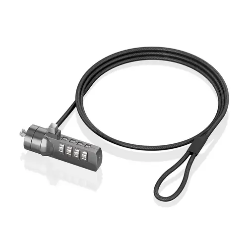 Cable de seguridad con cerradura de combinación para Ordenador, Monitor, Portátil 1.5m - Imagen 4