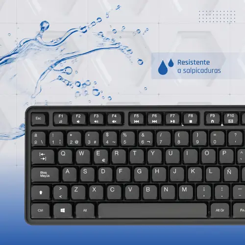 Teclado USB estándar CK-SILENT-105T negro - Imagen 5