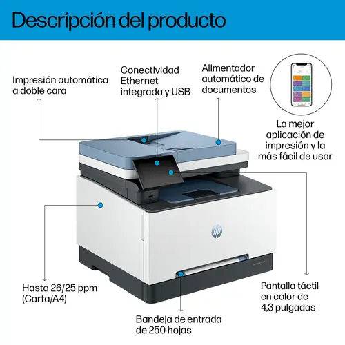 Color LaserJet Pro Impresora multifunción 3302fdn - Imagen 7