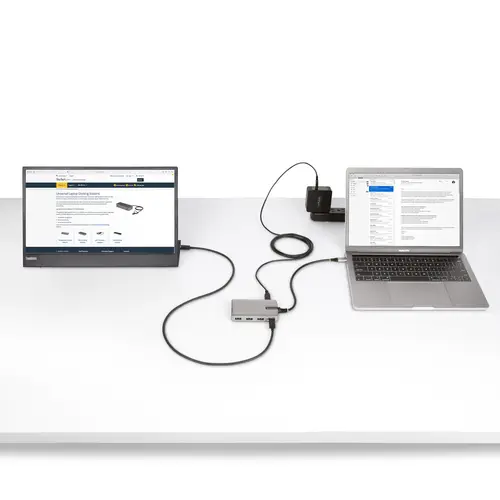 Hub Ladrón USB-C de 4 Puertos con Modo Alt de DP para USB-C y Salida de Vídeo de 4K 60Hz - 3x USB-A - 1x USB Tipo C - PD 100W - USB 3.2 10Gbps - Cable 30cm - Portátil - Imagen 6