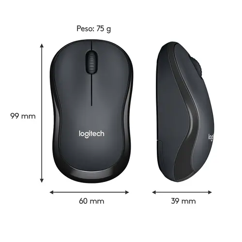 M220 Silent ratón Oficina Ambidextro RF inalámbrico Óptico 1000 DPI - Imagen 13