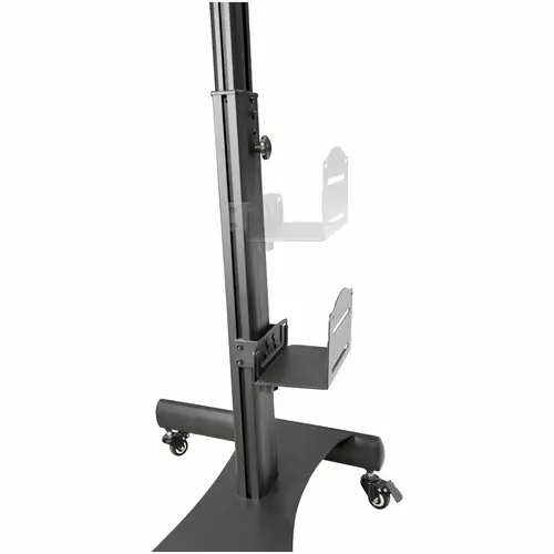 Carrito Ergonómico con Ajuste de Altura para Estación de Trabajo Móvil - con Soporte VESA para Monitor - con Soporte para CPU - con Bandeja para Teclado - Workstation Móvil con Ruedas - Imagen 8