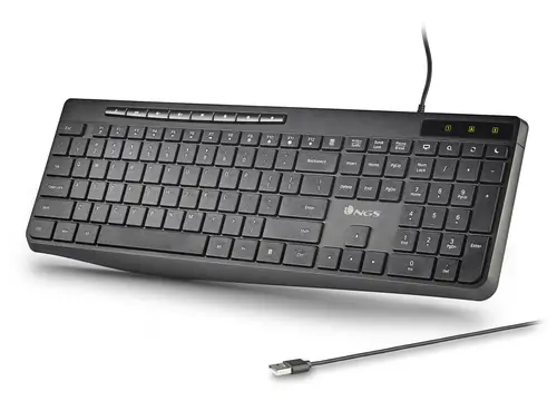 SPECTRA (QUERTY, ES) teclado Hogar / Oficina USB QWERTY Español Negro - Imagen 5