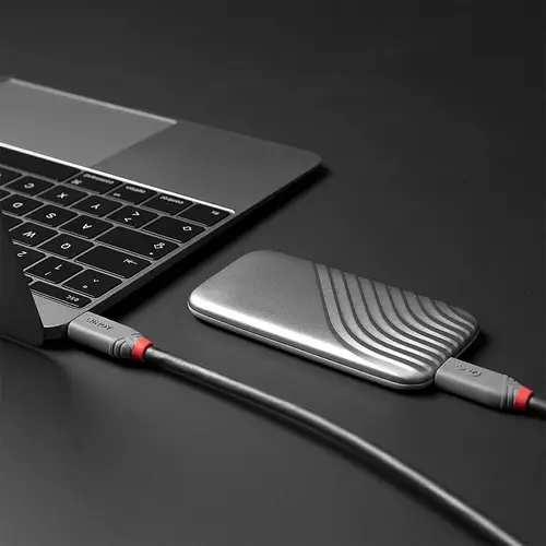 36947 cable USB 0,8 m USB4 Gen 3x2 USB C Negro - Imagen 5