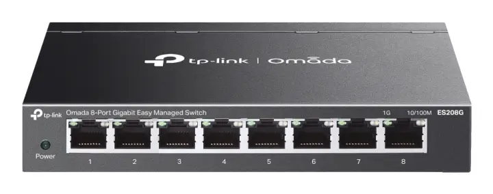 Omada ES208G switch Gestionado L2 Gigabit Ethernet (10/100/1000) Negro