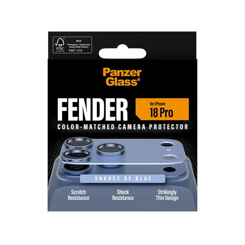 ® Fender Camera Lens Protector Shades of Blue iPhone 18 Pro Protector de pantalla 1 pieza(s) - Imagen 3