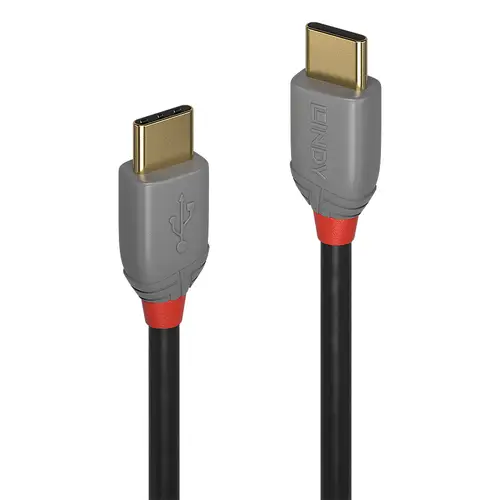 36871 cable USB USB 2.0 1 m USB C Negro, Gris - Imagen 1