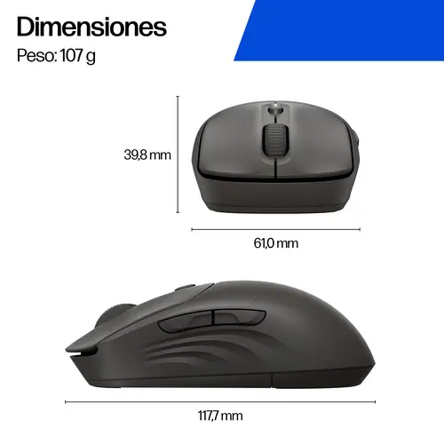 Ratón inalámbrico negro 405 silencioso - Imagen 2