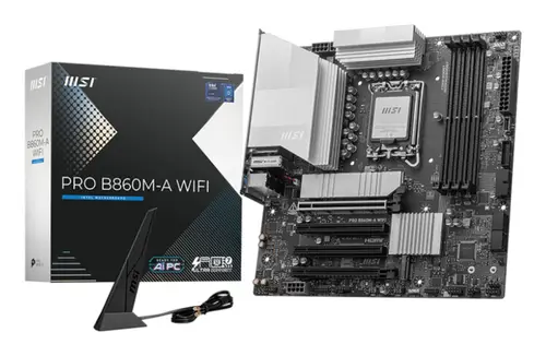 PRO B860M-A WIFI placa base Intel B860 LGA 1851 (Socket V1) micro ATX - Imagen 1