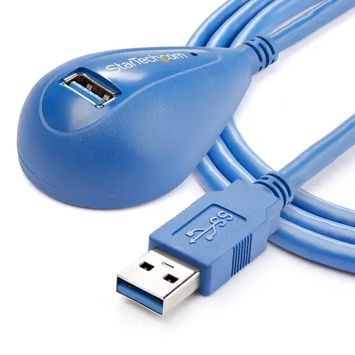 Cable de 1,5m Extensión Alargador USB 3.0 SuperSpeed Dock de Sobremesa - Macho a Hembra USB A - Imagen 3