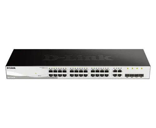DGS-1210-28 switch Gestionado L2 Gigabit Ethernet (10/100/1000) 1U Negro - Imagen 1