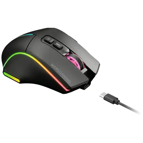MMWVECTOR ratón Juego mano derecha RF Wireless + Bluetooth + USB Type-A Óptico 12000 DPI - Imagen 3