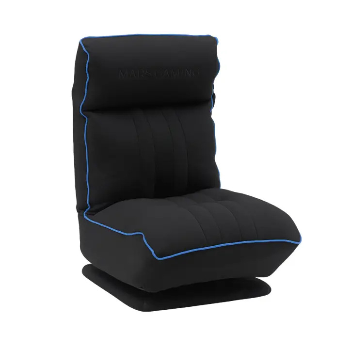 MGC-THRONE, Sofá Gaming Ergonómico, Base con Rotación 360°, Respaldo y Reposacabezas Ajustables, Espuma de Alta Densidad, Diseño Versátil Plegable, Sofá PC con Estructura Robusta, Azul