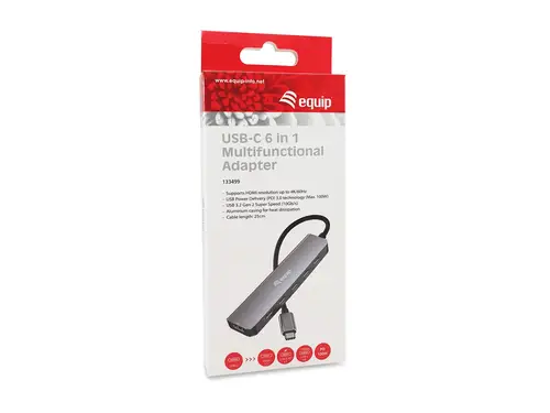 133499 base para portátil y replicador de puertos Alámbrico USB 3.2 Gen 2 (3.1 Gen 2) Type-C Gris - Imagen 4