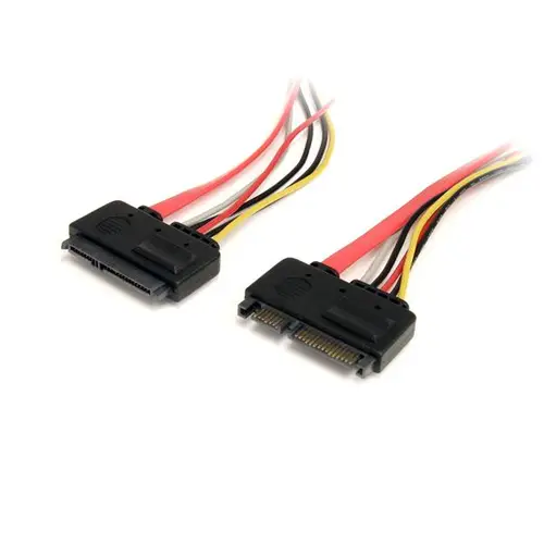Cable de Extensión SATA de 22 Pines - Serial ATA Macho - SATA Hembra - 0,3m - Imagen 1