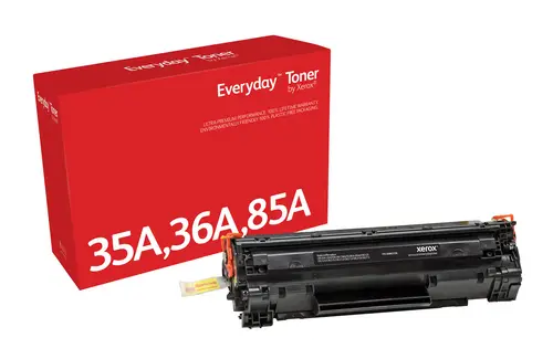 Everyday El tóner Everyday Negro de Xerox es compatible con HP 35A 36A 85A (CB435A/ CB436A/ CE285A), Capacidad estándar - Imagen 1