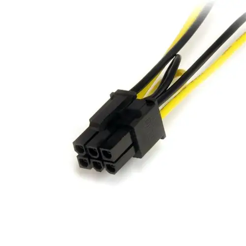 Cable Adaptador 15cm Alimentación SATA a Conector 6 Pines de Corriente de Tarjeta Gráfica PCI Express PCIe - Imagen 3