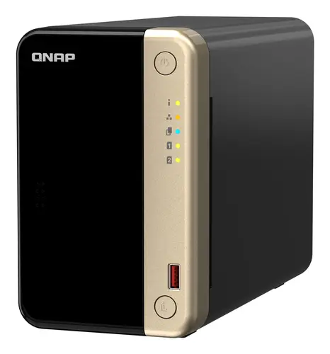 TS-264 NAS Torre Intel® Celeron® N5095 8 GB 0 TB QNAP QTS Negro, Oro - Imagen 2