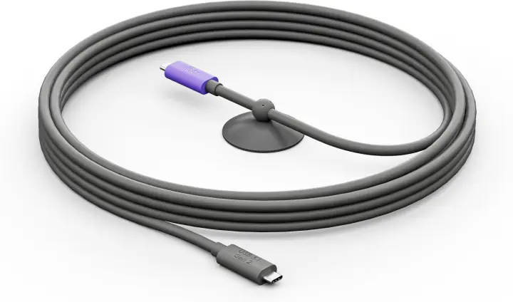 952-000195 cable USB USB 3.2 Gen 2 (3.1 Gen 2) 5 m USB C Grafito, Violeta