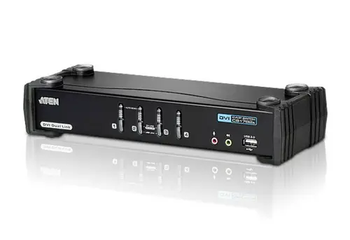 Switch KVMP DVI/Audio dual link USB de 4 puertos - Imagen 1