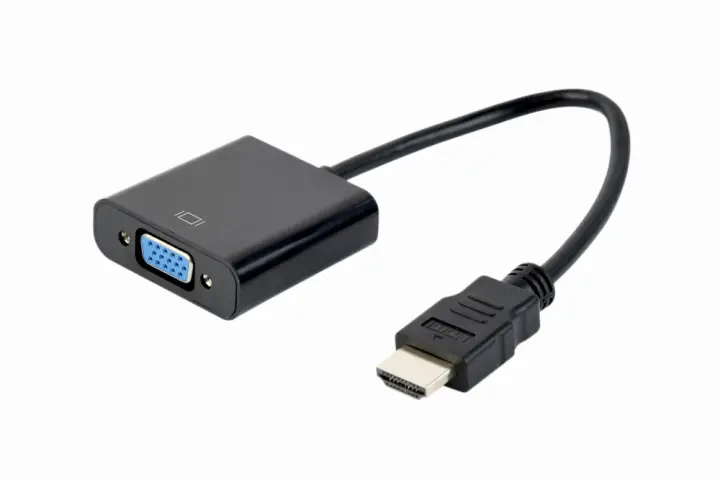 A-HDMI-VGA-04 adaptador de cable de vídeo 0,15 m VGA (D-Sub) HDMI tipo A (Estándar) Negro