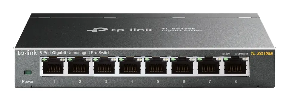TL-SG108E switch Gestionado L2 Gigabit Ethernet (10/100/1000) Negro