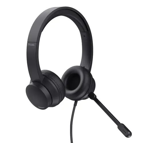 HS-201 Auriculares Alámbrico Diadema Oficina/Centro de llamadas USB tipo A Negro - Imagen 2