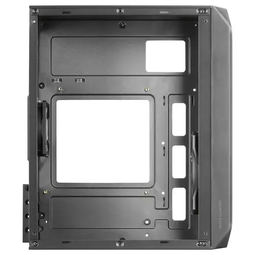 MC-S2, Caja PC Compacta Gaming Micro-ATX, 2 Ventiladores FRGB Raibow con Rejilla Frontal, Ventana Lateral Completa, Negro - Imagen 6