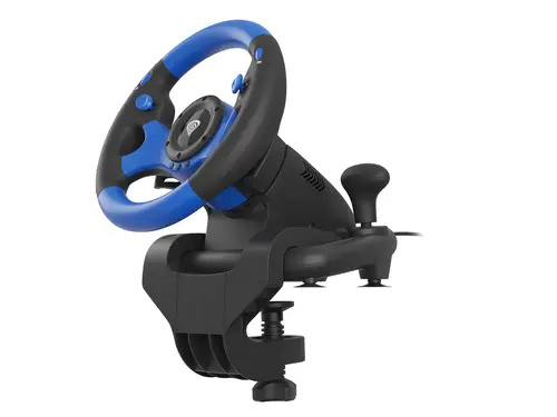 Seaborg 350 Negro, Azul USB Volante + Pedales Nintendo Switch, PC, PlayStation 4, Playstation 3, Xbox 360, Xbox One, Xbox Series S, Xbox Series X - Imagen 3