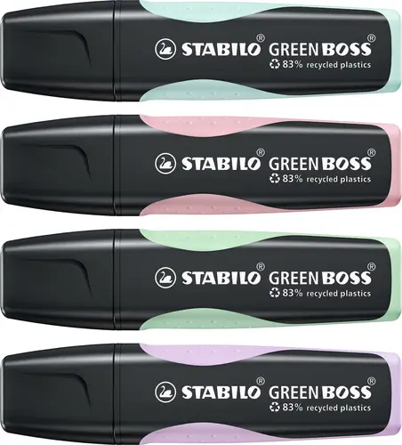 GREEN BOSS marcador 4 pieza(s) Punta de cincel Verde, Menta, Rosa, Violeta - Imagen 2