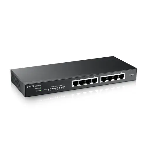 GS1915-8 Gestionado L2 Gigabit Ethernet (10/100/1000) Negro - Imagen 3