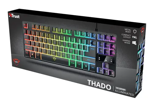 GXT 833 Thado teclado Juego USB Español Negro, Plata - Imagen 5