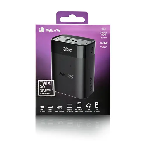 NGS BATERIA EXTERNA PORTATIL CARGA RAPIDA 140W - Imagen 8