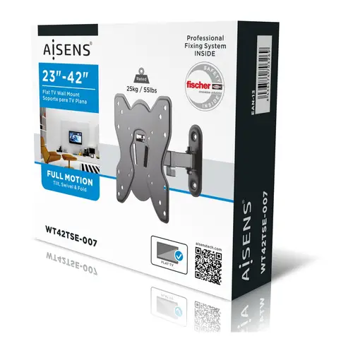 WT42TSE-007 soporte para TV 106,7 cm (42") Negro - Imagen 6