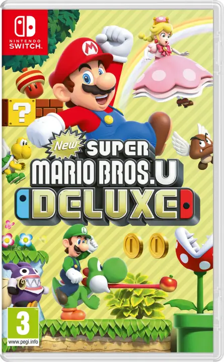 New Super Mario Bros. U Deluxe, Switch De lujo Inglés, Español Nintendo Switch