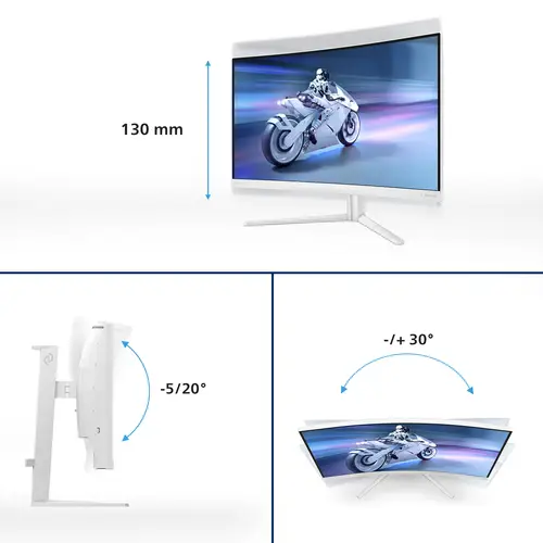 Evnia 5000 27M2C5501/00 pantalla para PC 68,6 cm (27") 2560 x 1440 Pixeles Quad HD LCD Blanco - Imagen 14