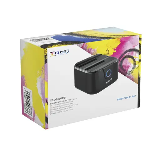 DOCK STATION SATA 2.5/3.5 A USB 3.0 CLONE OTB NEGRO - Imagen 5