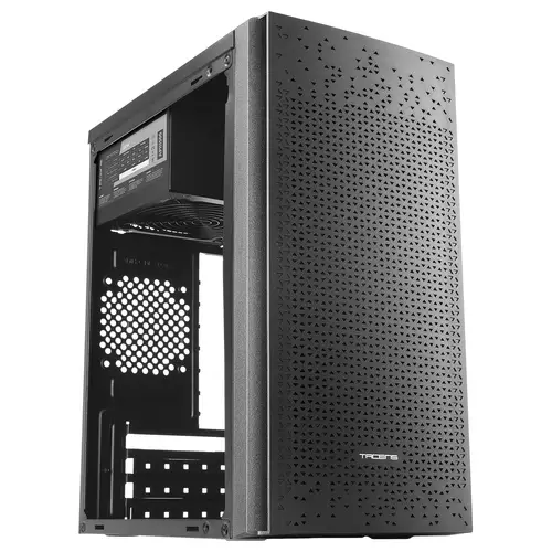 AC6500, Caja Ordenador Compacta Micro ATX, Frontal Malla Refrigeración, Fuente Alimentación 500W, USB 3.0, Negro - Imagen 4