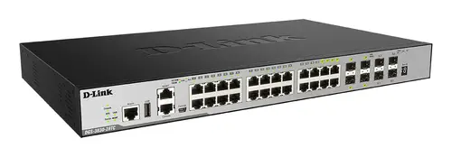 DGS-3630-28TC Gestionado L3 Gigabit Ethernet (10/100/1000) 1U Negro - Imagen 1
