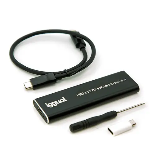 Caja externa USB-C 3.1 SSD M.2 NVMe y SATA - Imagen 2