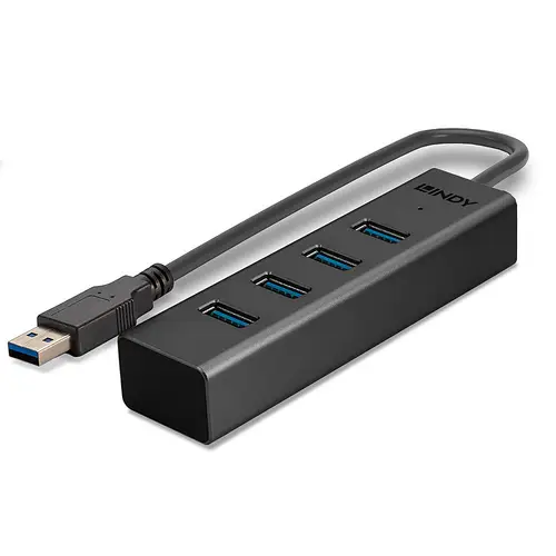 43324 hub de interfaz USB 3.2 Gen 1 (3.1 Gen 1) Type-A 5000 Mbit/s Negro - Imagen 5