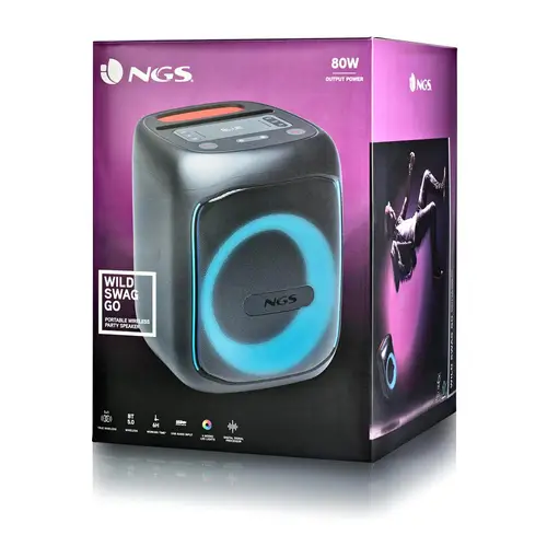WILD SWAG GO Altavoz para fiestas Negro 40 W - Imagen 6