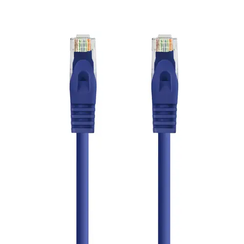 Cable de red latiguillo RJ45 LSZH Cat.6A UTP AWG24, Azul, 2.0m - Imagen 2